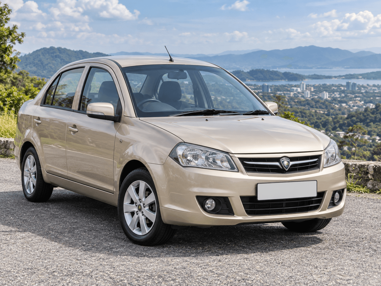 Imej ilustrasi · bukan kenderaan sebenar: 2012 Proton Saga