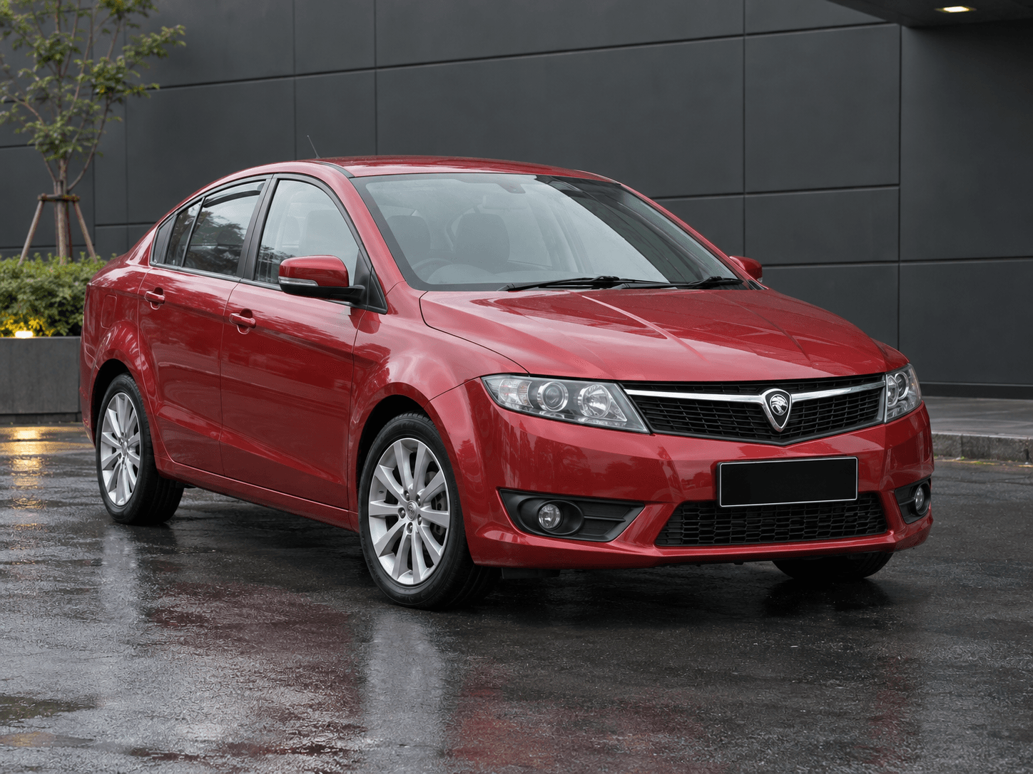 Foto rujukan · model & warna dipadankan: Merah metalik 2015 Proton Preve